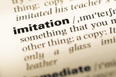 Eski İngilizce sözlük sayfası word taklit ile yakın çekim