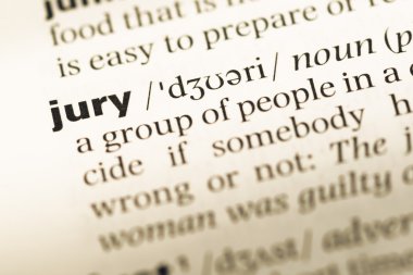 Eski İngilizce sözlük sayfası word jüri ile yakın çekim