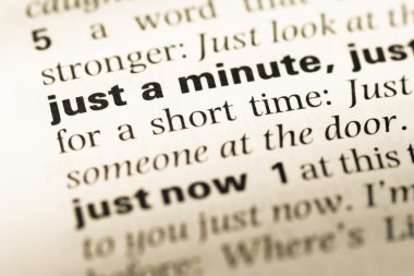 Eski İngilizce sözlük sayfası word ile bir dakika yakın çekim