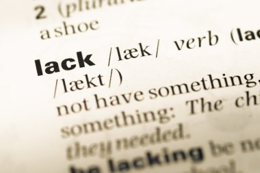 Eski İngilizce sözlük sayfası kelime eksikliği ile yakın çekim