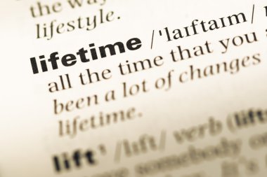 Eski İngilizce sözlük sayfası word yaşam süresi ile yakın çekim