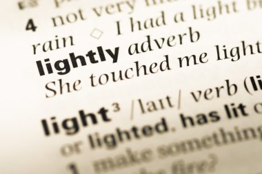 Eski İngilizce sözlük sayfası word ile hafifçe kadar yakın