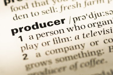 Eski İngilizce sözlük sayfası word yapımcı ile yakın çekim