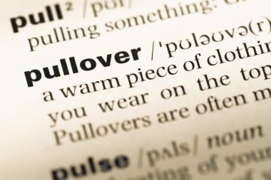 Eski İngilizce sözlük sayfası word kazak ile yakın çekim