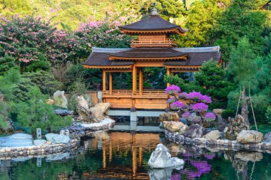 Nan Lian Garden, Chi Lin Nunnery, Hong Kong 'daki doğu pavyonu