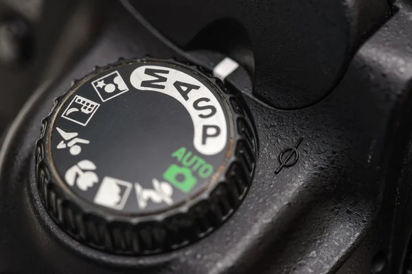 Camera mode dial Aperture priority mode — Stock Photo, Image