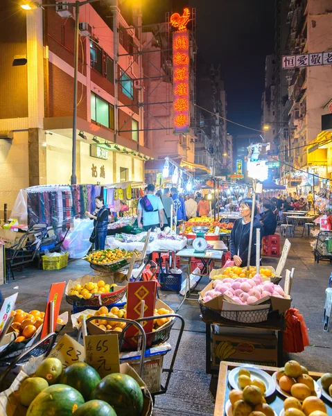 HONG KONG - OCTOBER 23:Temple Street :It is known for its night market and one of the busiest flea markets at night in the territory. October 23 ,2013 in Hong Kong