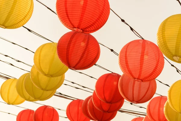 Chinese Lantern Sunset — Stock Photo, Image