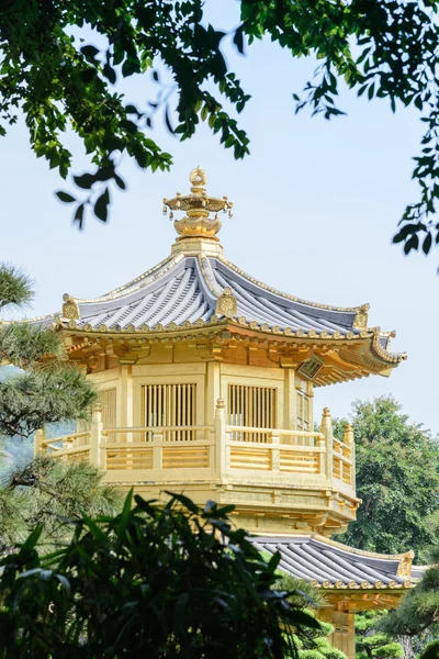 O pavilhão oriental de perfeição absoluta em Nan Lian Garden, Chi Lin Nunnery, Hong Kong — Fotografia de Stock