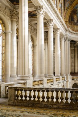 VERSAILLES, FRANCE - JUNE 19, 2013: Interior of Chateau de Versailles (Palace of Versailles) near Paris on June 19, 2013, France. Versailles palace is in UNESCO World Heritage Site list since 1979.