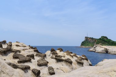 Tayvan Simgesel Yapı Yehliu Geo park jeolojik manzara