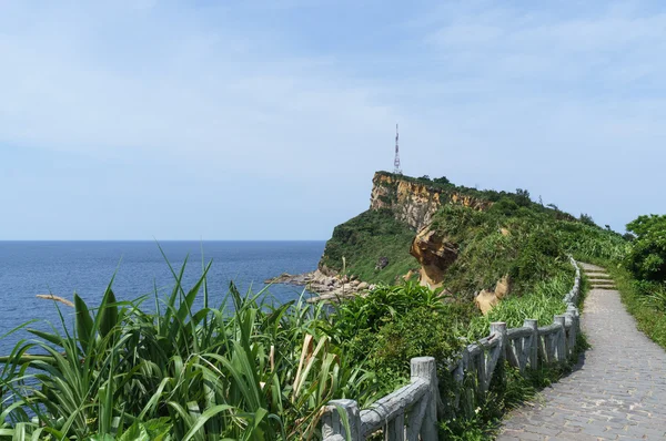 Taiwan Landmark Yehliu Geo Park Geological Landscape — Stock Photo, Image