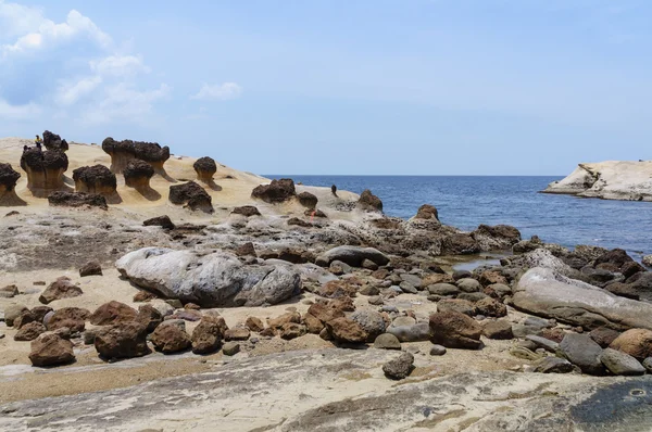 Taiwan Landmark Yehliu Geo Park Paisaje Geológico — Foto de Stock