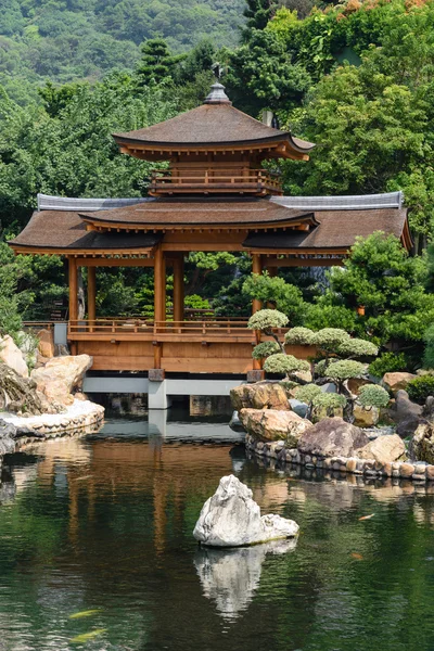 Orientální pavilon absolutní dokonalosti v Nan Lian Garden, Chi Lin Nunnery, Hong Kong — Stock fotografie