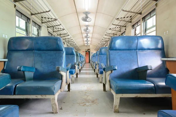 Dentro Uma Carruagem Passageiros Século Passado — Fotografia de Stock