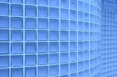 Dalga küp arka planda mavi tonu