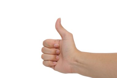 Sağ el başparmak yukarı