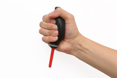 Beyaz arka plan karşı objektif üfleyici kullanarak