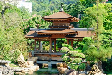 Nan Lian Garden, Chi Lin Nunnery, Hong Kong 'daki doğu pavyonu