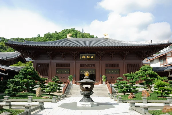 Sala Mahavira en Chi Lin Nunnery, Hong Kong —  Fotos de Stock