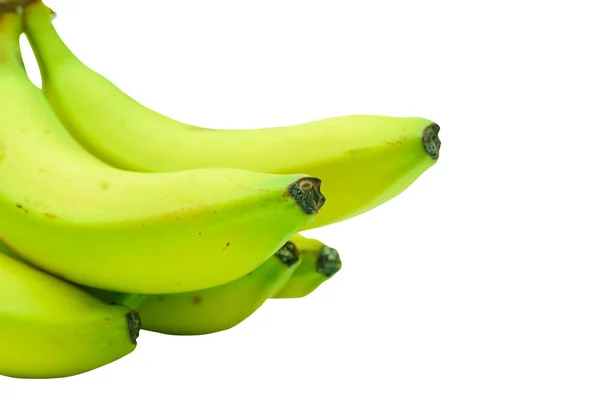 Молодой Зеленый Банан Белом Фоне — стоковое фото