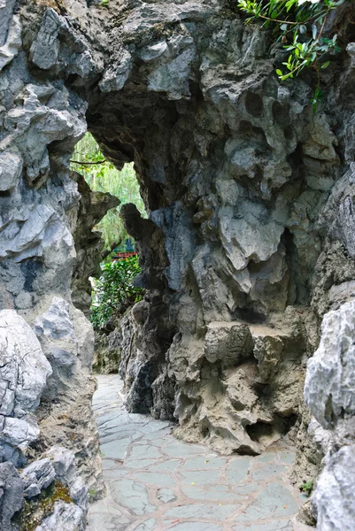 Tajemnicy Kamienia Cave Ścieżki Schody — Zdjęcie stockowe