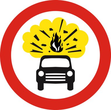 Patlayıcı taşıyan araç yok Jpg olarak imzala