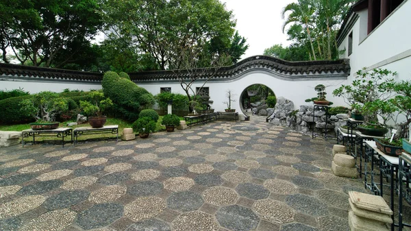 Jardim tradicional chinês em Hong Kong — Fotografia de Stock