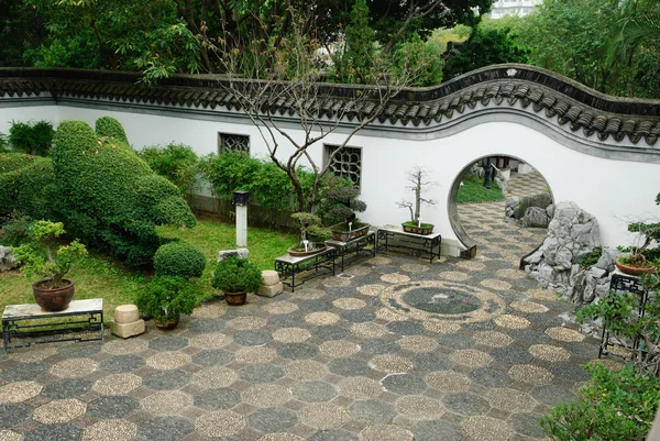 Jardim tradicional chinês em Hong Kong — Fotografia de Stock