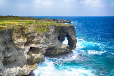 manzamo cape Okinawa'da, Japonya