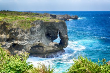 manzamo cape Okinawa'da, Japonya