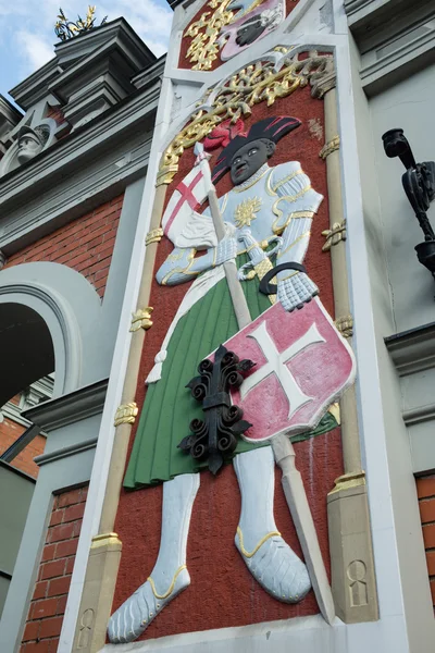 House of the Blackhead decoration — Stock Photo, Image