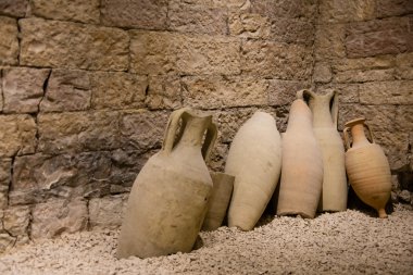 Ancient roman amphorae clipart