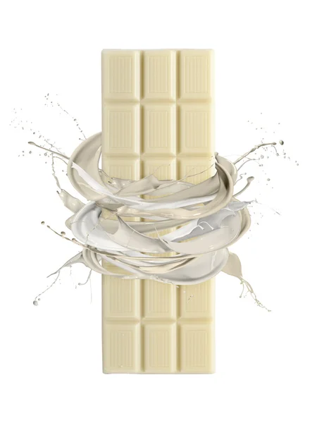 Chocolate branco líquido — Fotografia de Stock