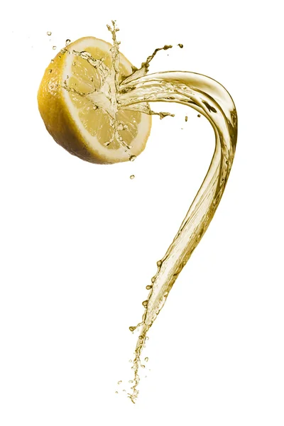 Spritzer Zitronensaft — Stockfoto