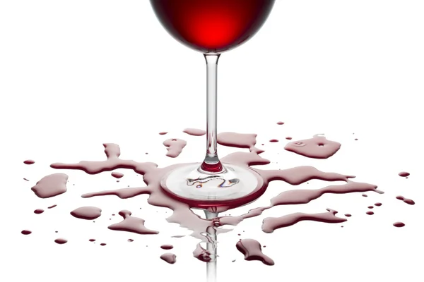 Rødvin som er helt ut – stockfoto