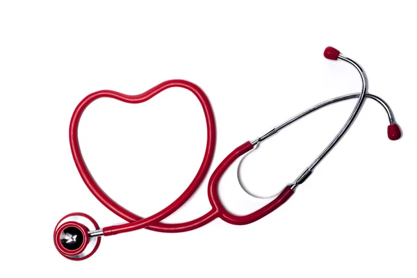 Red Heart Stethoscope — Stock Photo, Image