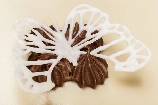 Farfalla di cioccolato bianco — Foto Stock