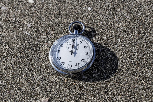 Tijd op zand — Stockfoto