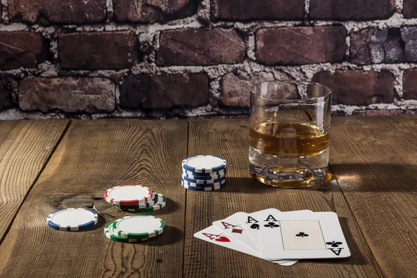 Гра алкоголю — стокове фото
