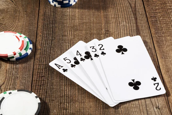 Black Cards On Table — Stock Photo, Image