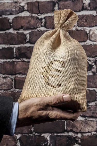 Černé peníze Euro — Stock fotografie
