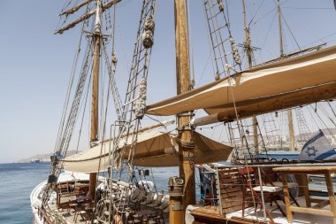 İsrail bayrağı gemide