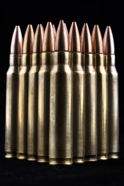 Bullets on Black — Stock Photo, Image