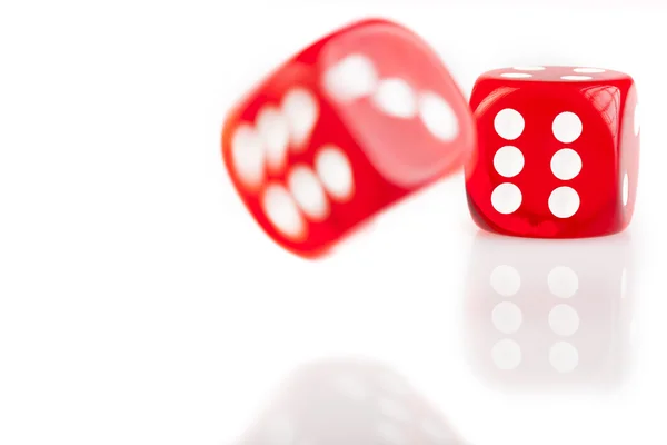 Bouncing Red Dice — Stock Photo, Image