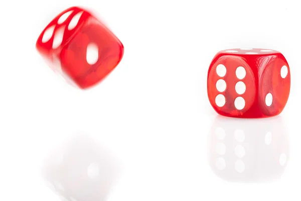 Two Bouncing Dice — Stock Photo, Image