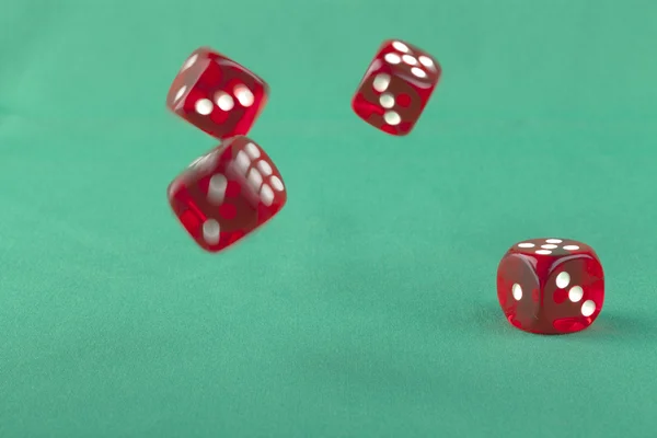 Bouncing Red Dice — Stock Photo, Image