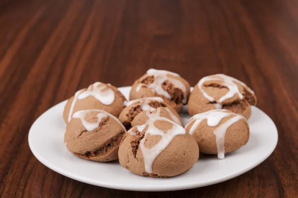 Soubory cookie na desce — Stock fotografie