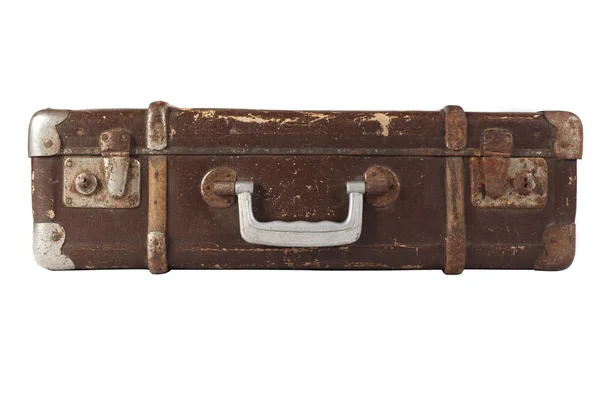 Brązowy walizka — Zdjęcie stockowe
