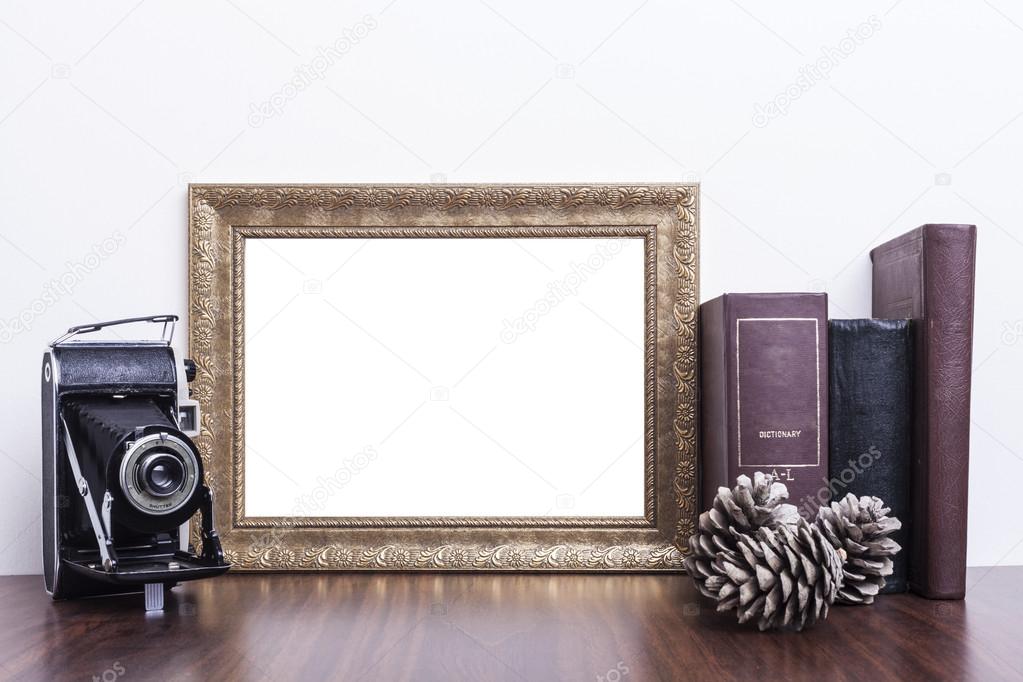 Horizontal Gold Frame — Stock Photo © orcearo 82229846